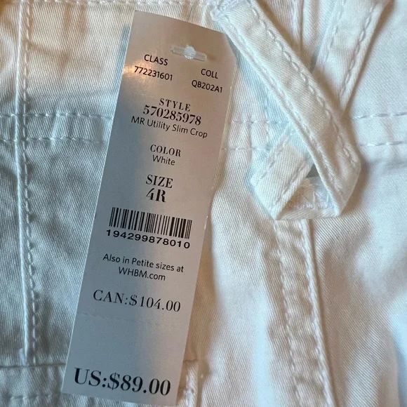 NWT White House black market slim crop - Picture 4 of 7